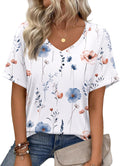 Womens Summer Tops Short Sleeve Casual Floral Trendy - Adult & Kids T-Shirts, Sweatshirts & Hoodies apparel design preview 1