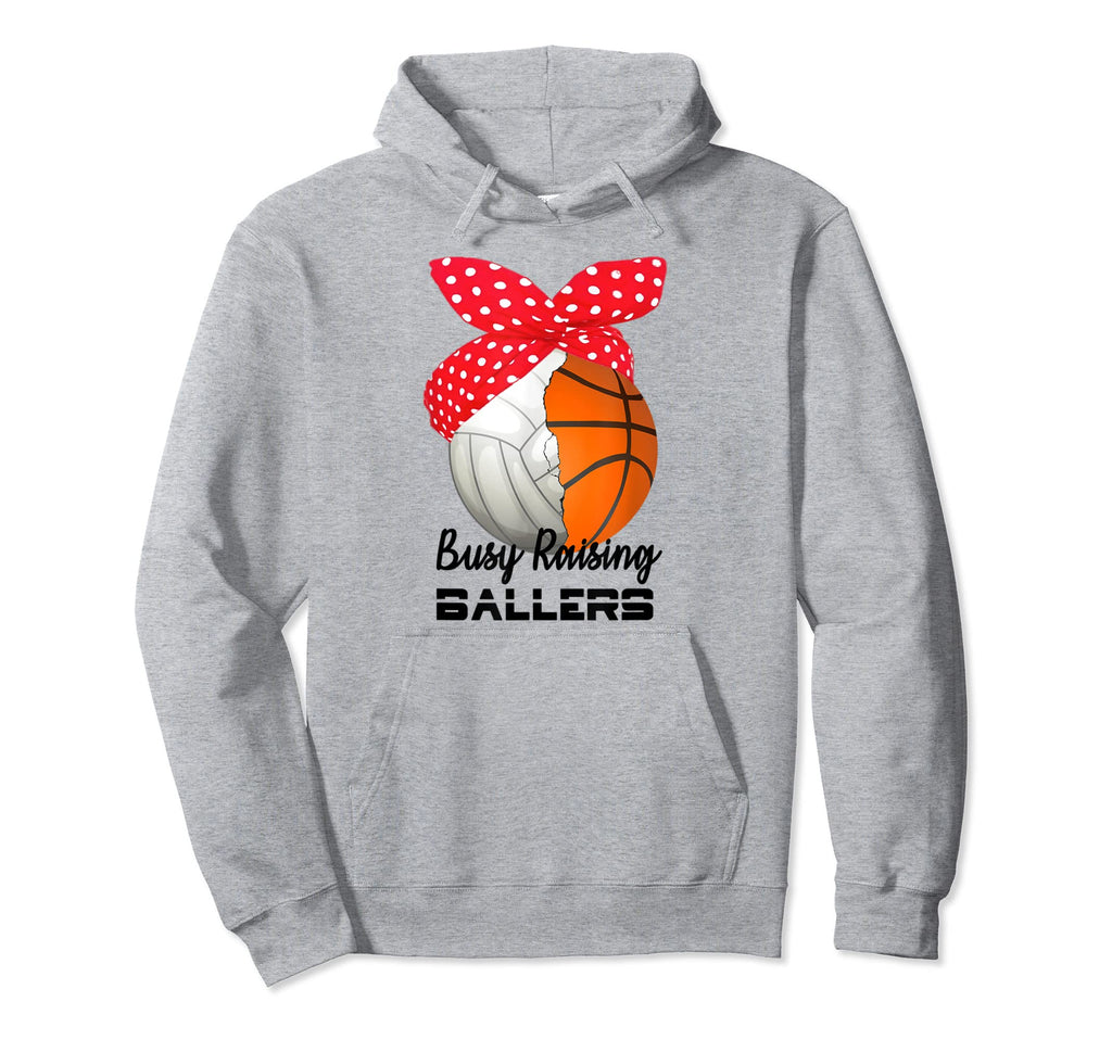 Busy Raising Ballers Basketball Hoodie - Graphic Print for Adults - T-Shirt, Sweatshirt, Hoodie