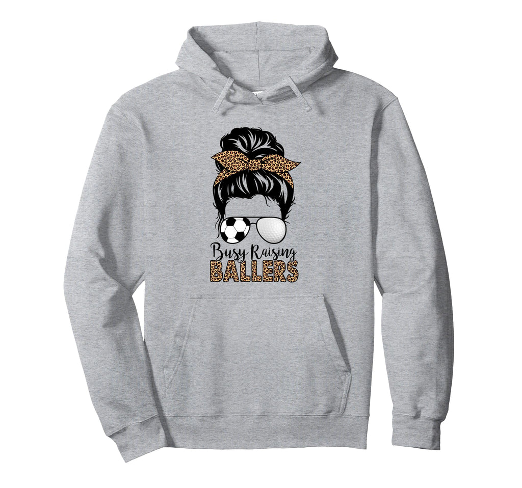 Busy Raising Ballers Soccer And Golf Hoodie - Unique Graphic for Adults - T-Shirt, Sweatshirt, Hoodie