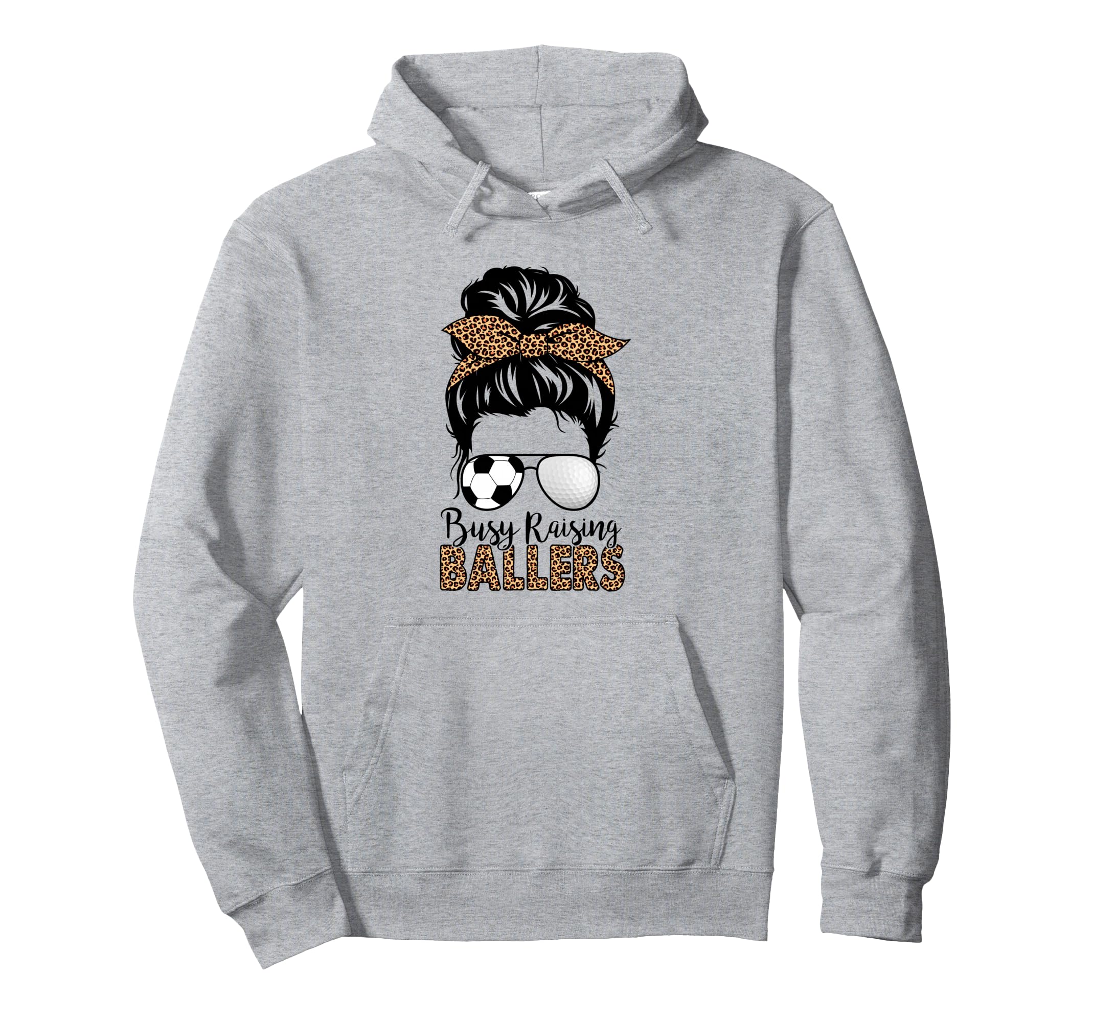 Busy Raising Ballers Soccer And Golf Hoodie - Unique Graphic for Adults - T-Shirt, Sweatshirt, Hoodie