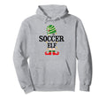 Soccer Elf Matching Family Group Hoodie - Casual Everyday Wear for Adults - T-Shirt, Sweatshirt, Hoodie