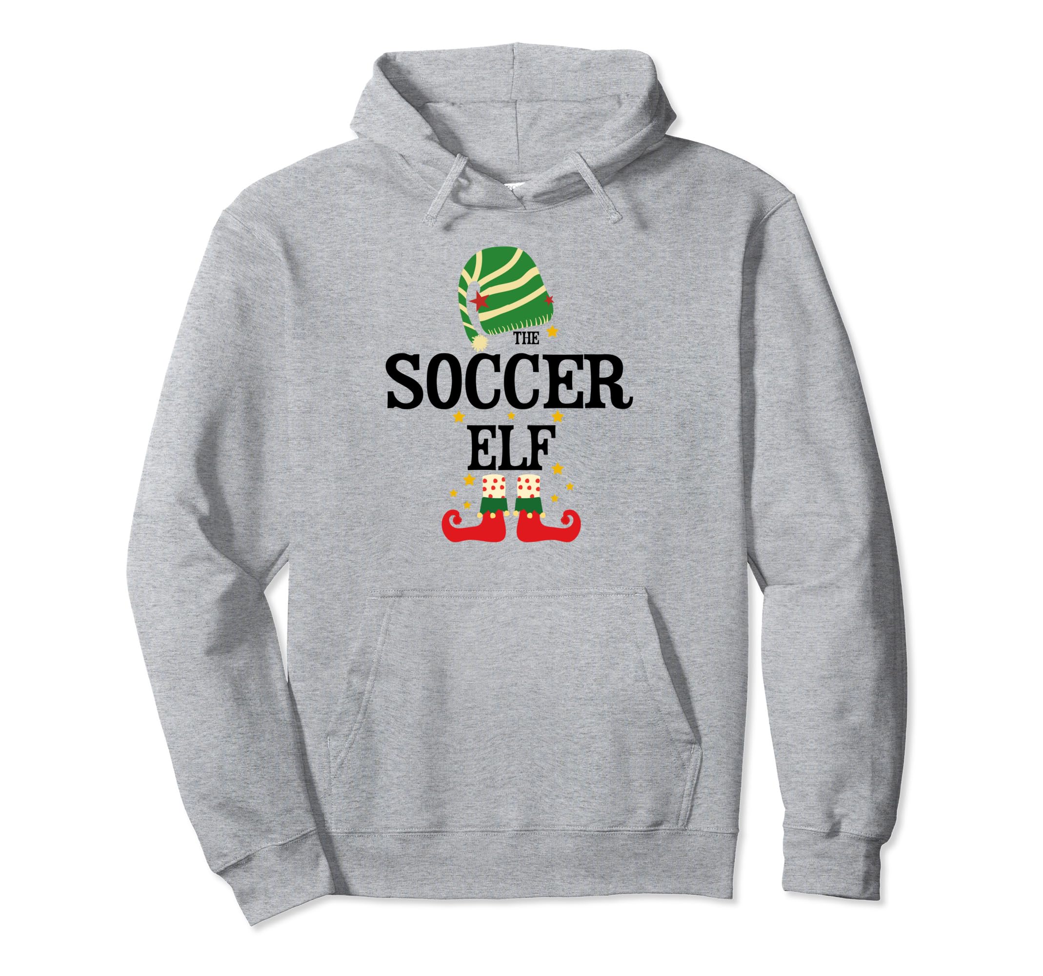 Soccer Elf Matching Family Group Hoodie - Casual Everyday Wear for Adults - T-Shirt, Sweatshirt, Hoodie