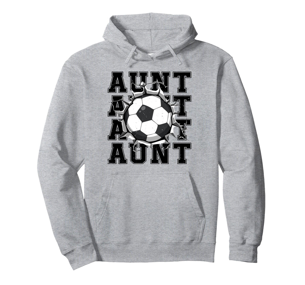 Soccer Aunt Cracked Wall Family Matching Hoodie - Novelty Apparel Unisex - T-Shirt, Sweatshirt, Hoodie