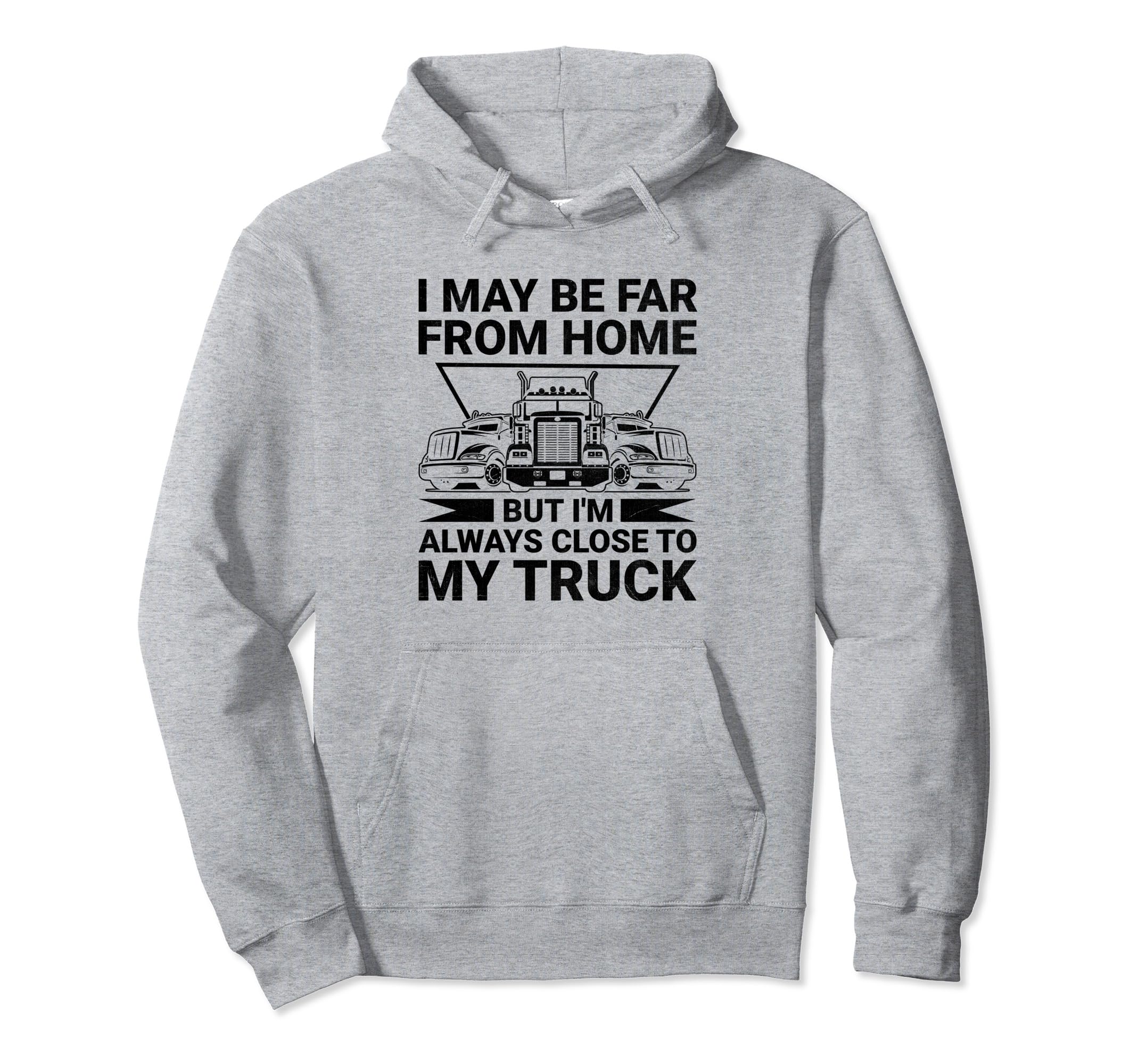 Trucker Driving Dad Trucker Father Hoodie - Minimalist Print for Adults - T-Shirt, Sweatshirt, Hoodie