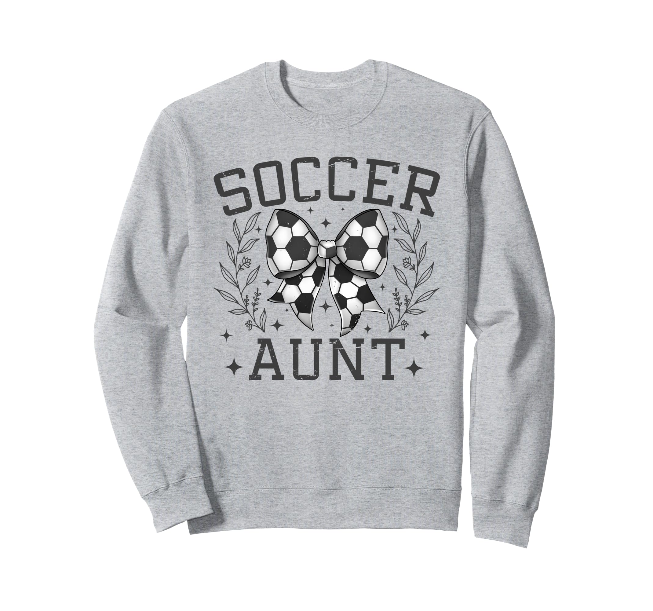 Coquette Bow Soccer Aunt Game Day Sweatshirt - Aesthetic Graphic for Adults - T-Shirt, Sweatshirt, Hoodie