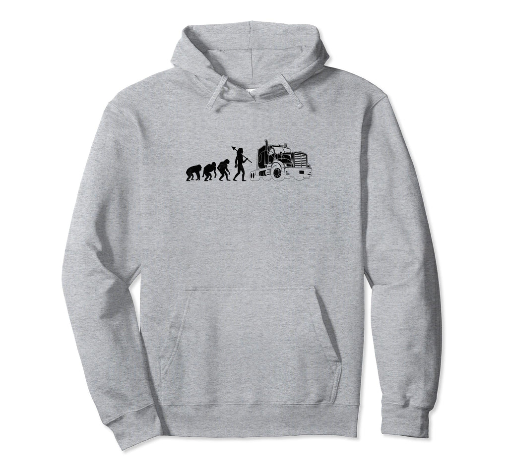 Trucker Evolution Driving Dad Trucker Hoodie - Casual Everyday Wear Unisex - T-Shirt, Sweatshirt, Hoodie