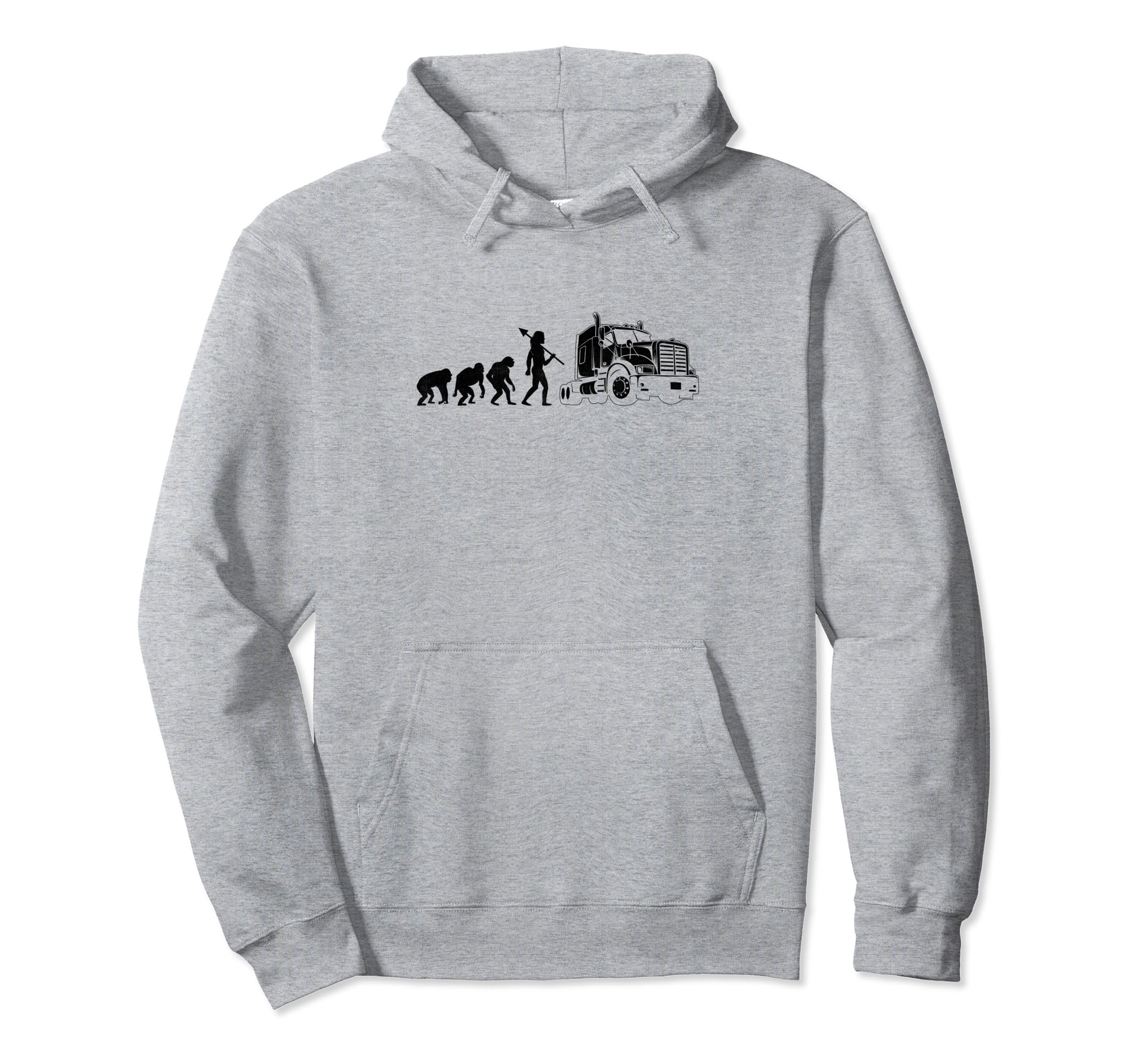 Trucker Evolution Driving Dad Trucker Hoodie - Casual Everyday Wear Unisex - T-Shirt, Sweatshirt, Hoodie