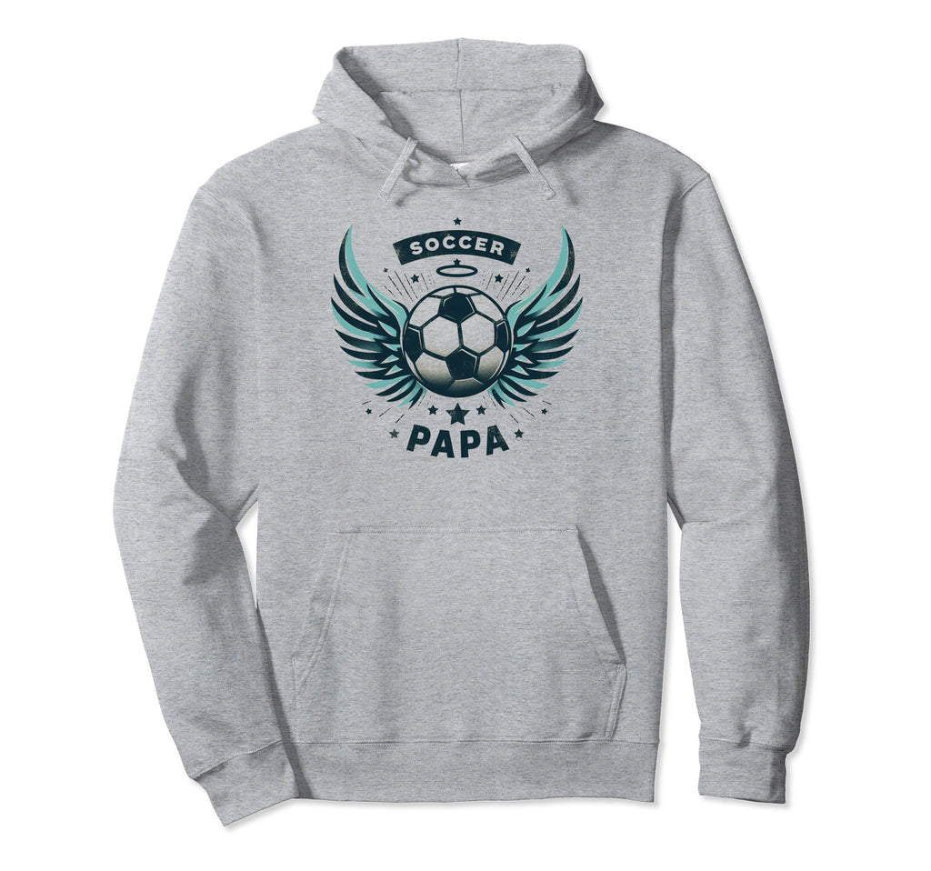 Soccer Papa Family Matching Dad Hoodie - Casual Everyday Wear for Adults - T-Shirt, Sweatshirt, Hoodie