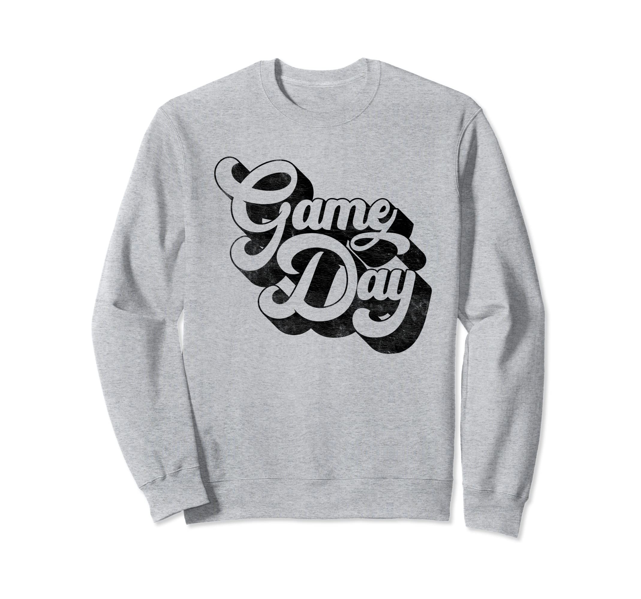 Game Day Black Sports Soccer Sweatshirt - Fun Novelty Design for Adults - T-Shirt, Sweatshirt, Hoodie