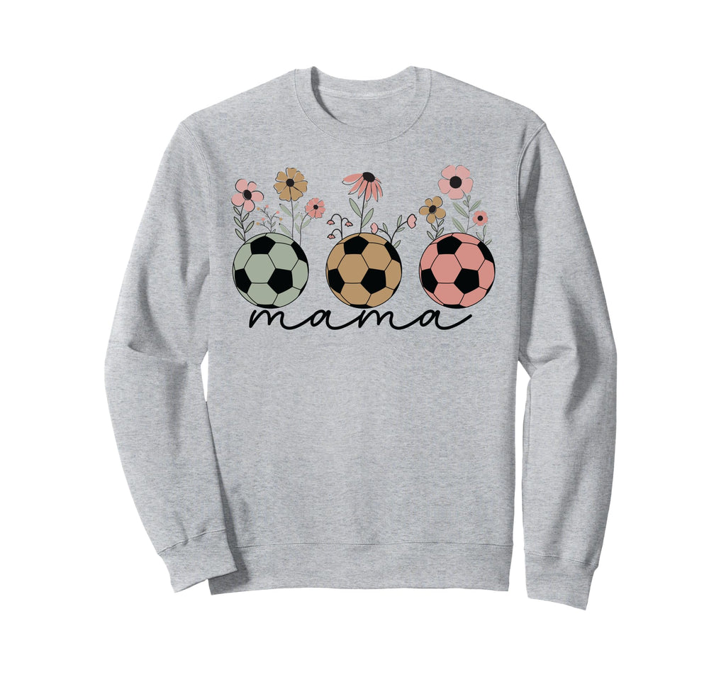 Soccer Mama Mom Wildflower Floral Sweatshirt - Minimalist Print for Adults - T-Shirt, Sweatshirt, Hoodie