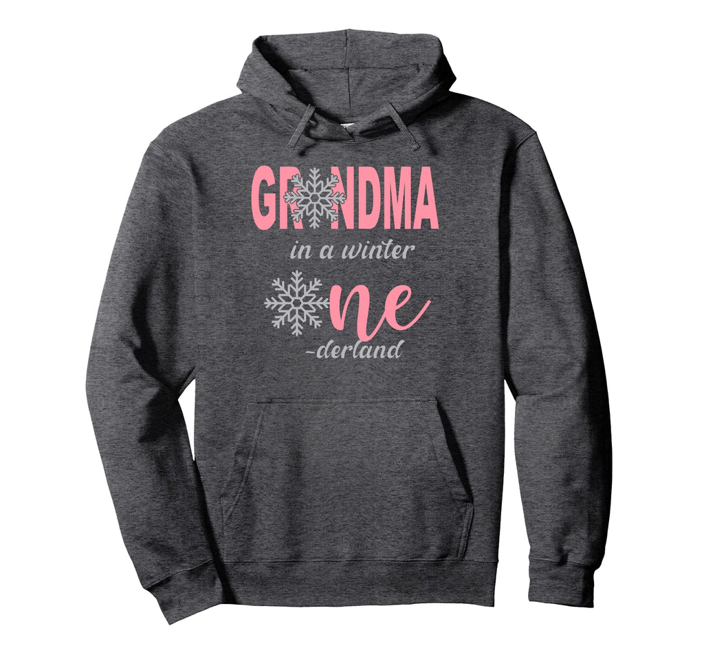 Grandma Birthday Winter Onederland Hoodie - Minimalist Print for Adults - T-Shirt, Sweatshirt, Hoodie