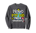Proud Step Dad 2024 Pre K Crew Sweatshirt - Custom Art Print Men Women - T-Shirt, Sweatshirt, Hoodie