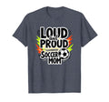 Loud And Proud Soccer Mom Heather Sweatshirt - Minimalist Print for Adults - T-Shirt, Sweatshirt, Hoodie