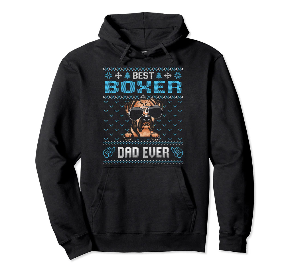Best Boxer Dad Ever Ugly Dog Dad Hoodie - Minimalist Print for Adults - T-Shirt, Sweatshirt, Hoodie