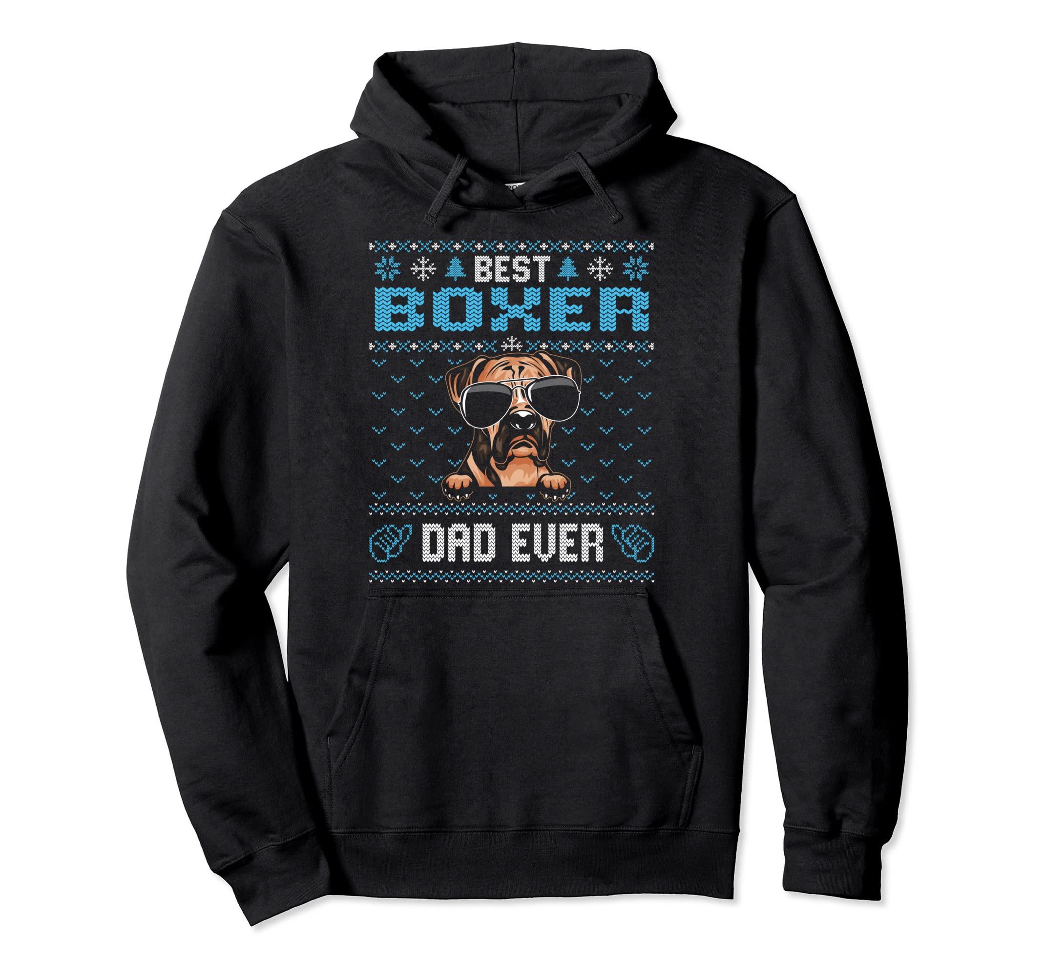 Best Boxer Dad Ever Ugly Dog Dad Hoodie - Minimalist Print for Adults - T-Shirt, Sweatshirt, Hoodie