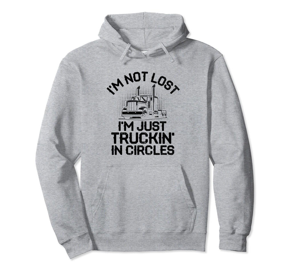 Trucker Driving Dad Trucker Father Truck Hoodie - Graphic Print for Adults - T-Shirt, Sweatshirt, Hoodie