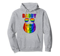 Proud Daddy Lgbtq Pride Rainbow Flag Hoodie - Minimalist Print for Adults - T-Shirt, Sweatshirt, Hoodie