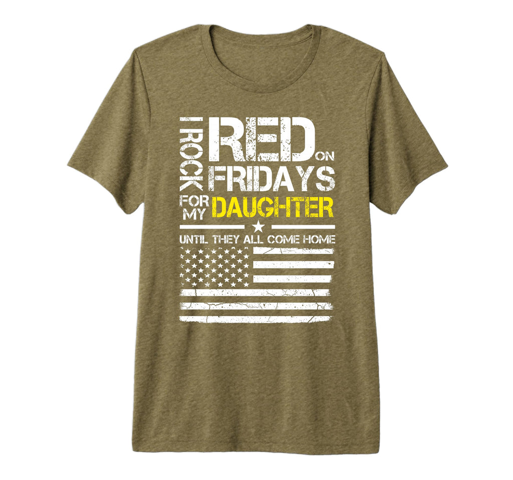 Red Friday Military Dad Wear Red My T-Shirt - Minimalist Print for Adults - T-Shirt, Sweatshirt, Hoodie