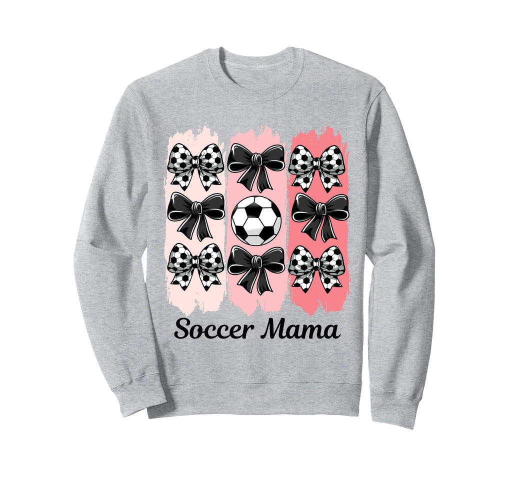 Soccer Mama Coquette Bow Soccer Mom Sweatshirt - Trendy Graphic Men Women - T-Shirt, Sweatshirt, Hoodie