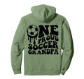 Proud Soccer Grandpa Soccer Ball Drip Hoodie - Aesthetic Graphic Men Women - T-Shirt, Sweatshirt, Hoodie