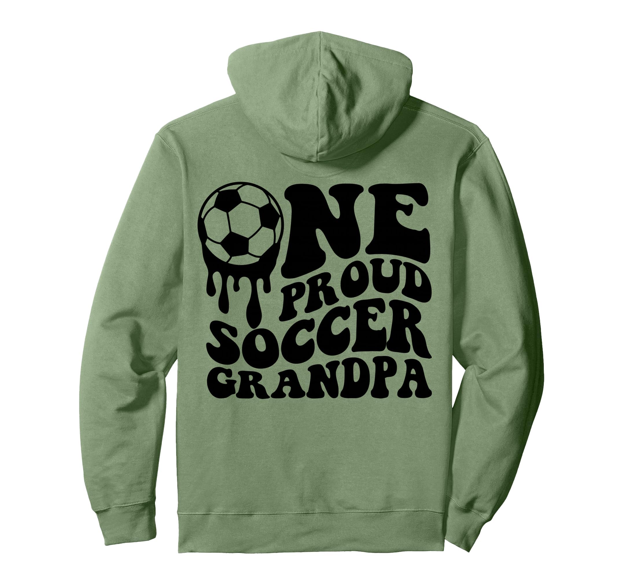 Proud Soccer Grandpa Soccer Ball Drip Hoodie - Aesthetic Graphic Men Women - T-Shirt, Sweatshirt, Hoodie