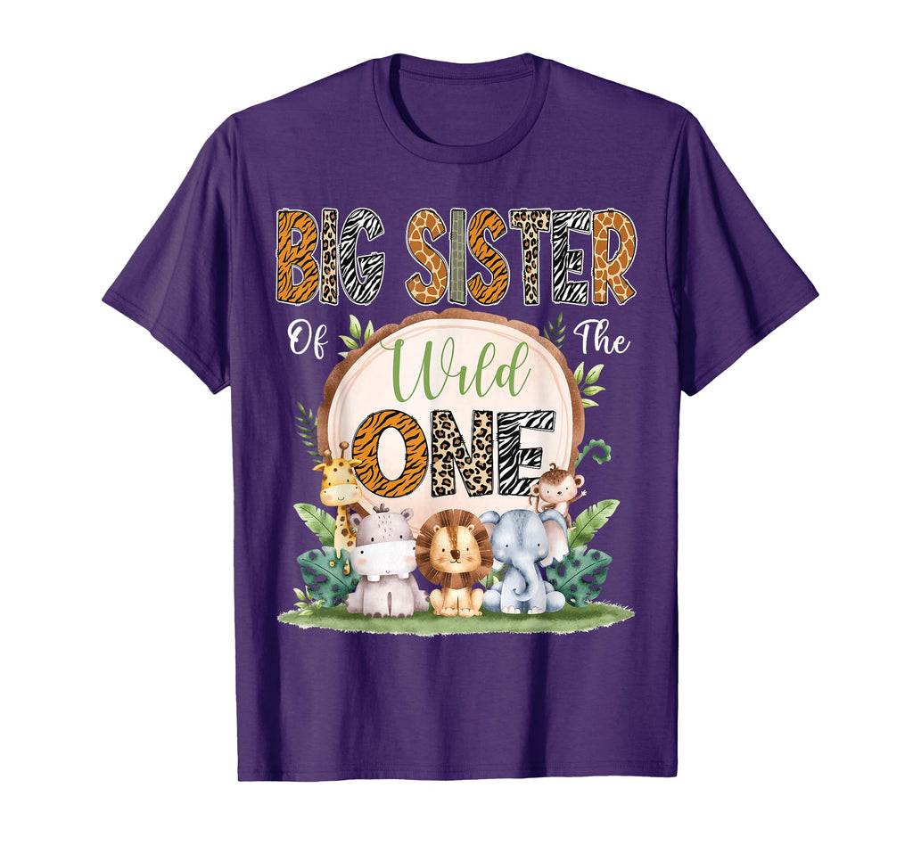 Big Sister Wild One First Birthday T-Shirt - Aesthetic Graphic for Adults - T-Shirt, Sweatshirt, Hoodie
