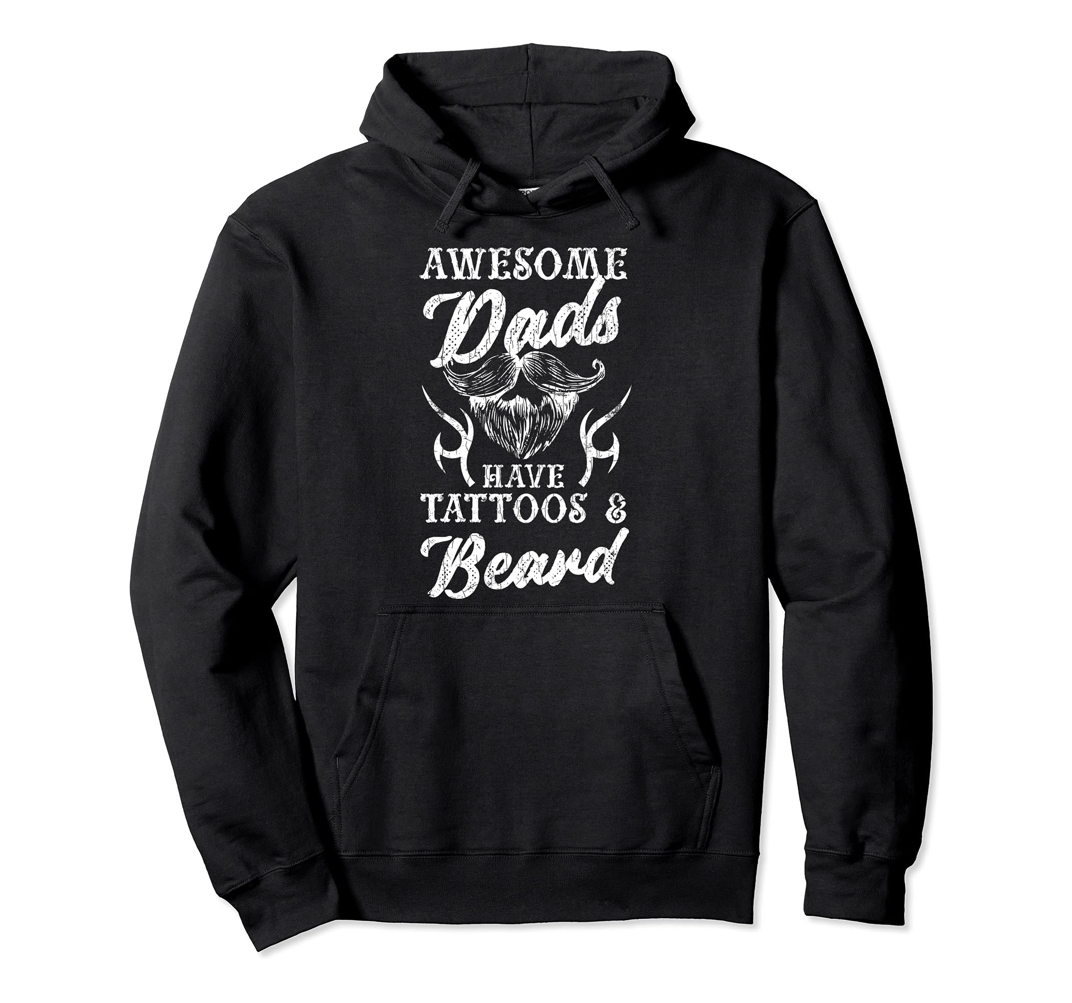 Awesome Dads Have Beards Funny Bearded Dad Hoodie - Novelty Apparel Unisex - T-Shirt, Sweatshirt, Hoodie