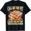 Hot Dog Call Me The Vet Puttin' Dogs Down Funny - Adult & Kids T-Shirts, Sweatshirts & Hoodies apparel design preview 1