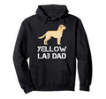 Yellow Lab Dad Dog Owner Hooded Sweatshirt - Casual Everyday Wear Men Women - T-Shirt, Sweatshirt, Hoodie