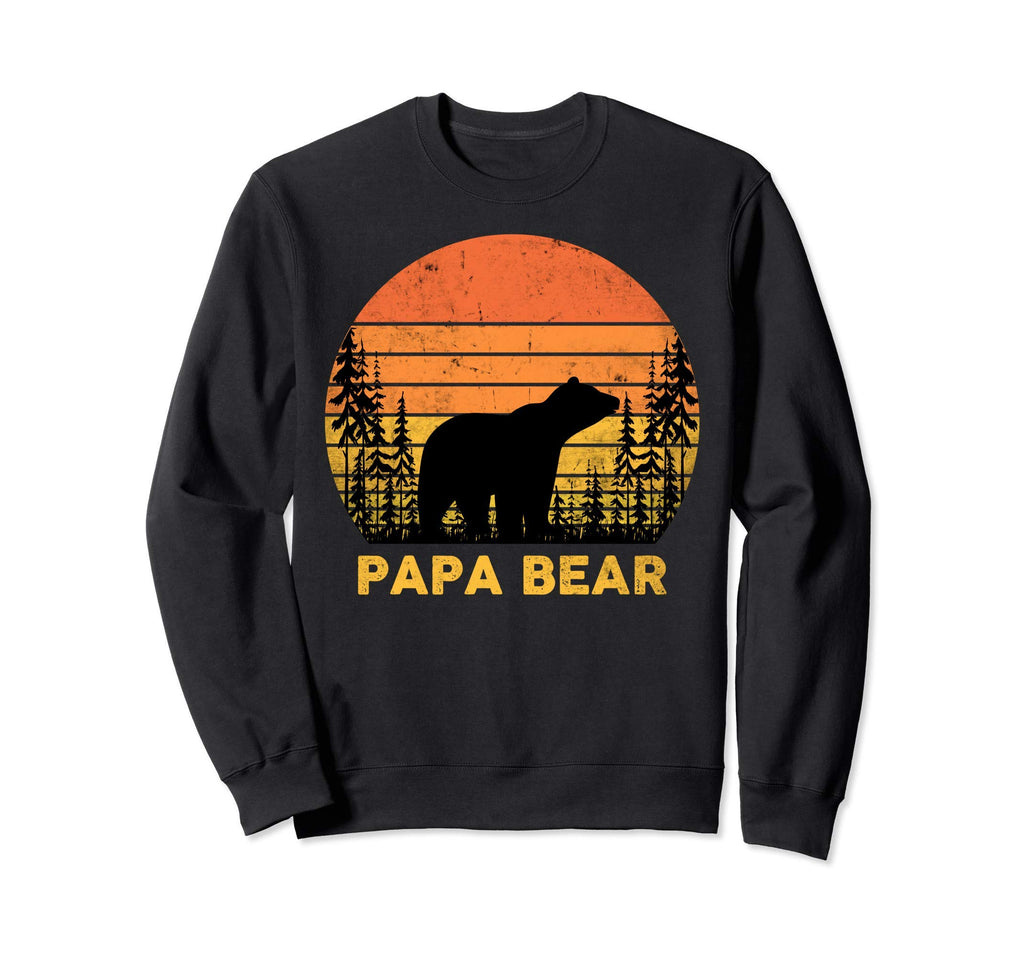 Papa Bear Distressed Sweatshirt - Novelty Apparel Men Women - T-Shirt, Sweatshirt, Hoodie