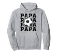 Soccer Papa Cracked Wall Family Hoodie - Unique Graphic for Adults - T-Shirt, Sweatshirt, Hoodie