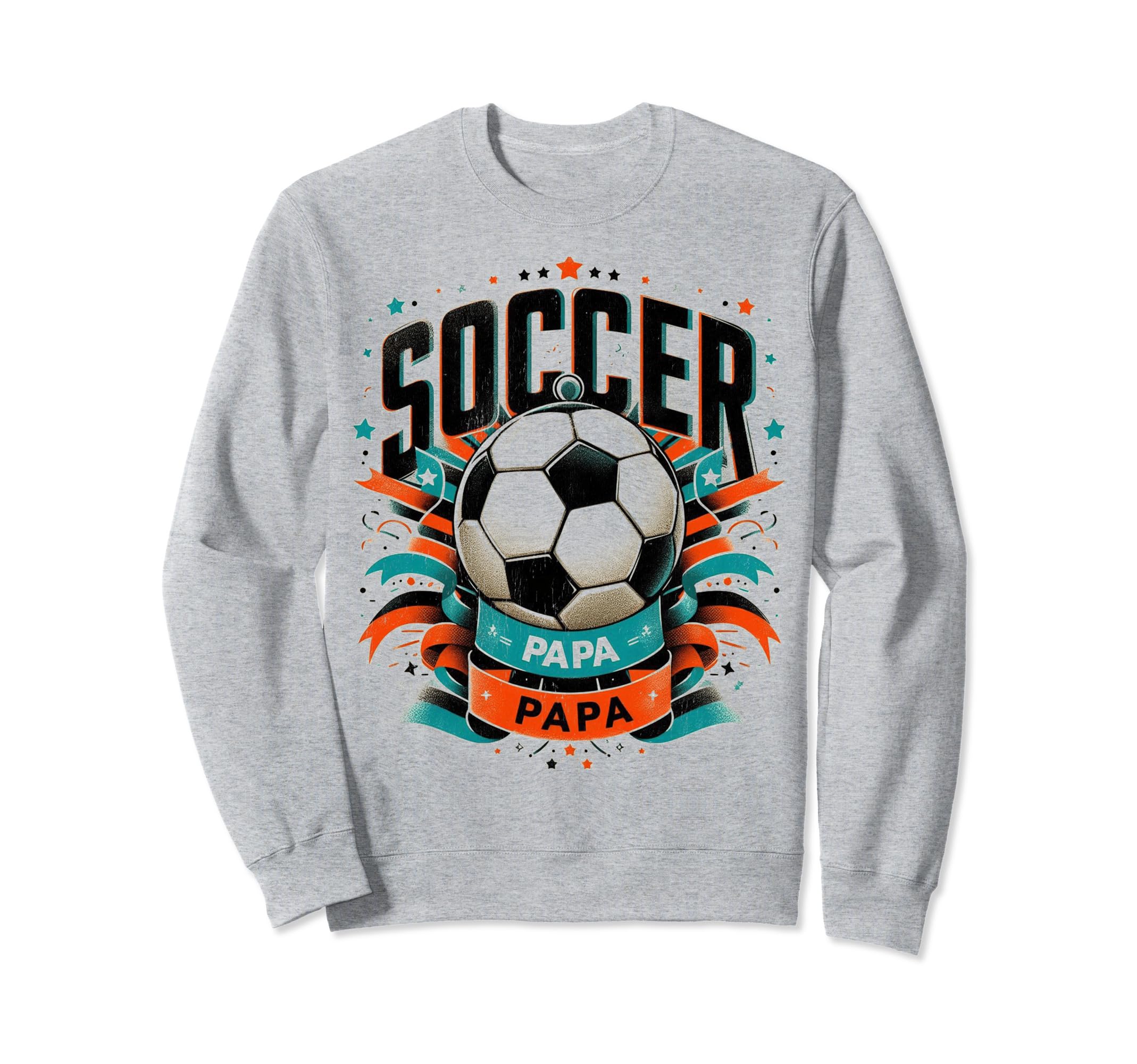 Soccer Papa Family Matching Dad Sweatshirt - Fun Novelty Design Men Women - T-Shirt, Sweatshirt, Hoodie