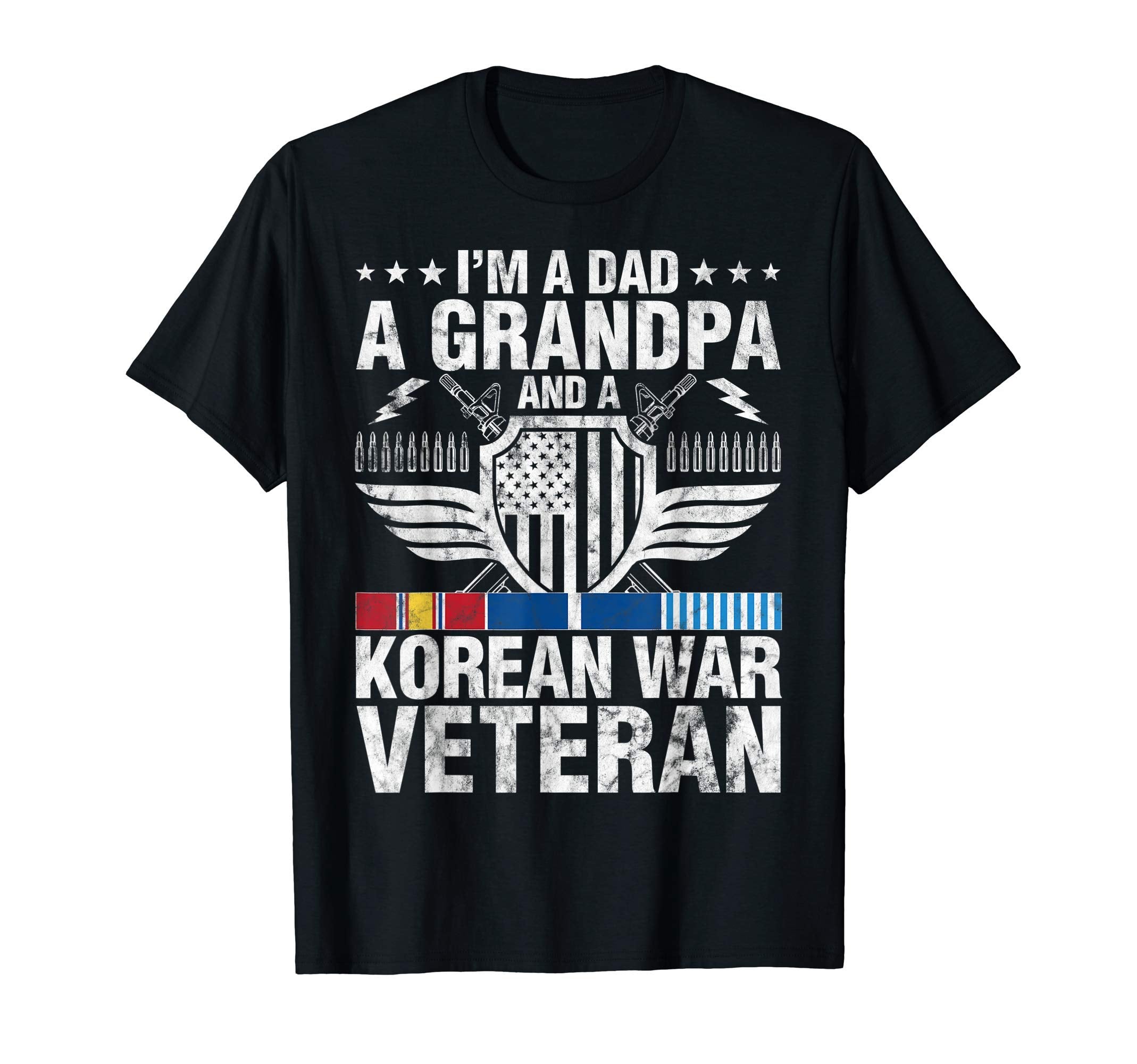 Korean War Veteran Dad Grandpa T-Shirt - Custom Art Print Men Women - T-Shirt, Sweatshirt, Hoodie