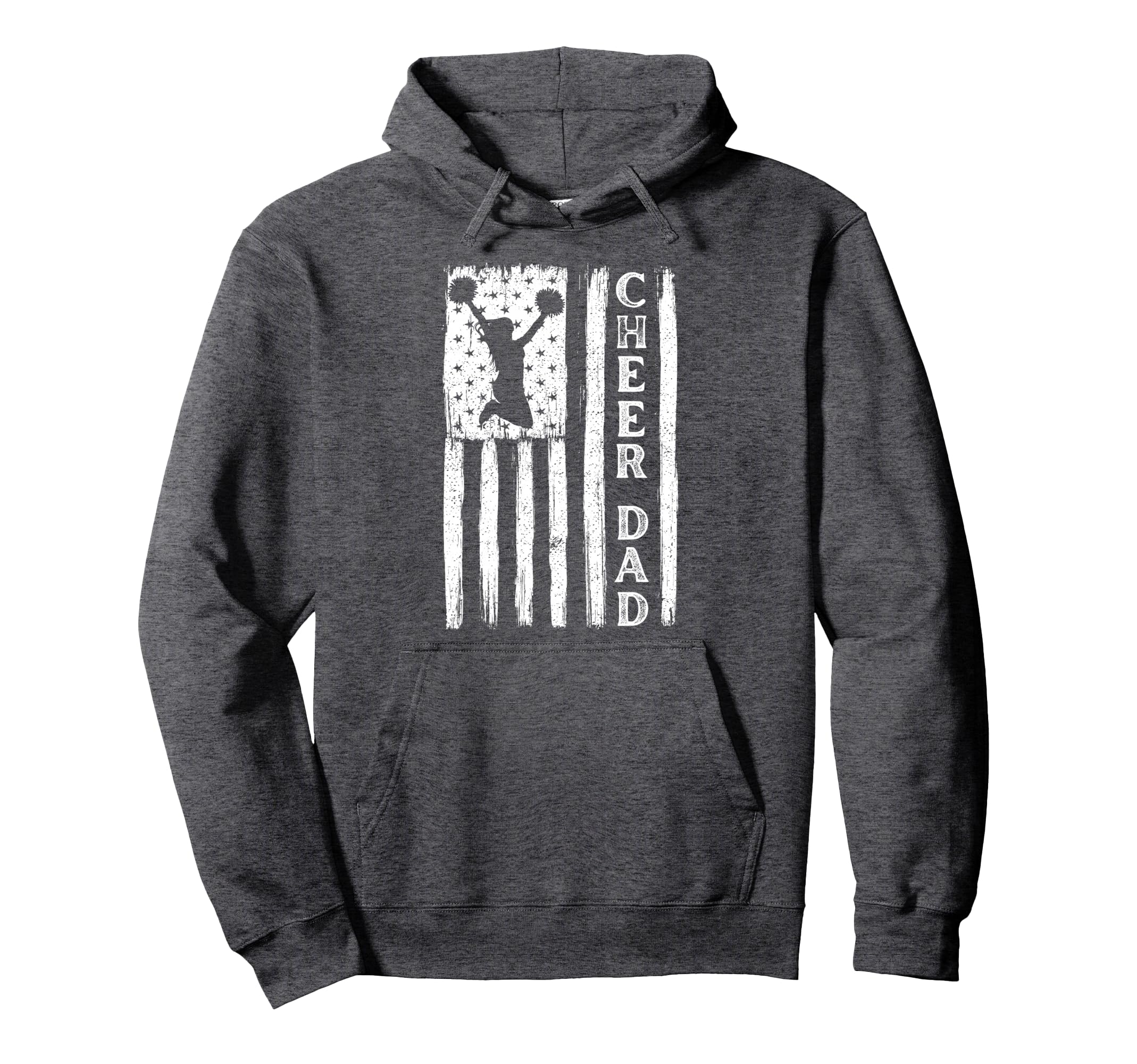 Cheer Dad Flag Cheerleading Hoodie - Streetwear Style Men Women - T-Shirt, Sweatshirt, Hoodie