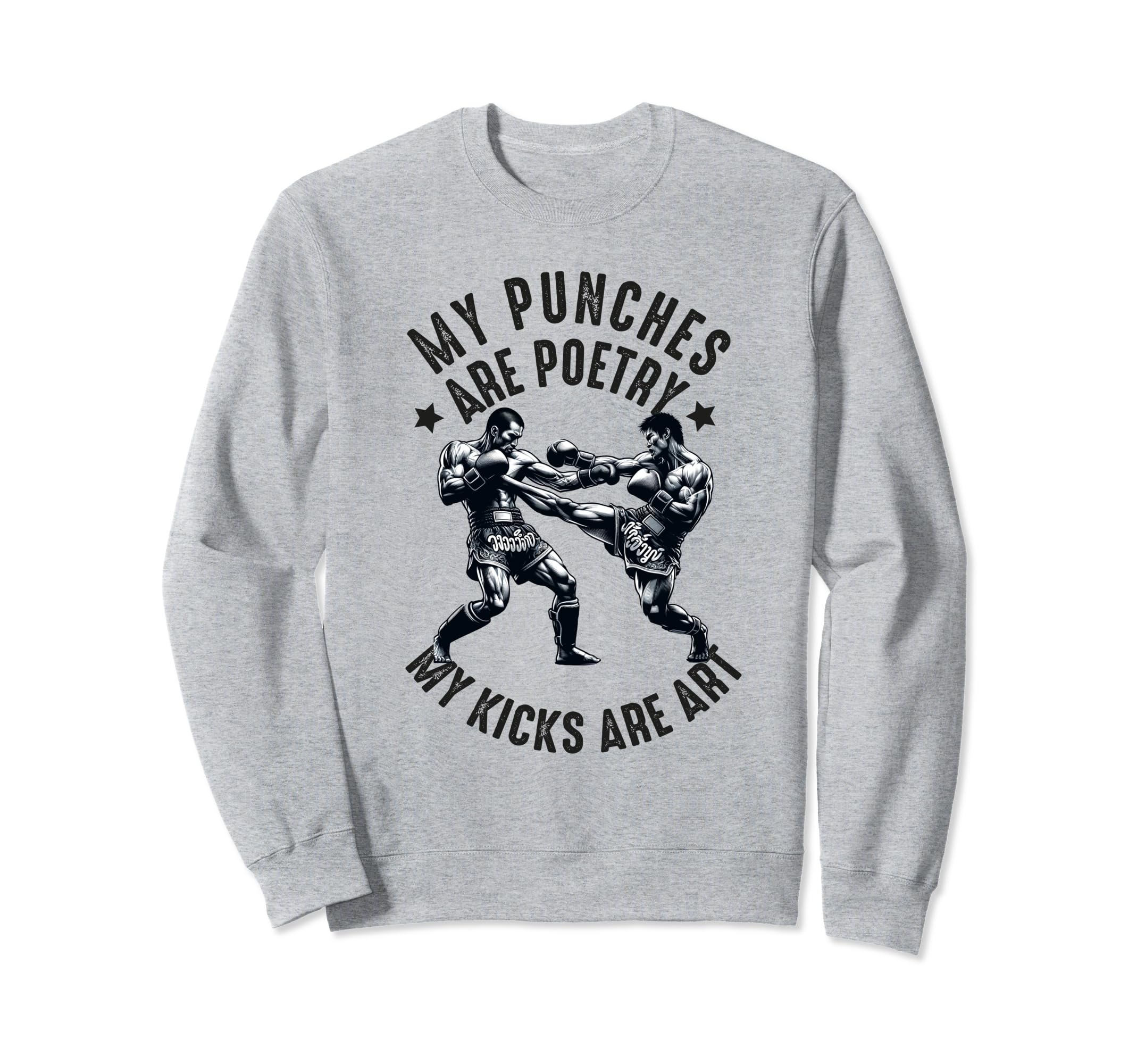 Muay Thai Fighter Dad Thai Sweatshirt - Aesthetic Graphic Unisex - T-Shirt, Sweatshirt, Hoodie