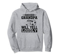 Soccer Grandpa Will Yell Loudly Soccer Hoodie - Minimalist Print Unisex - T-Shirt, Sweatshirt, Hoodie