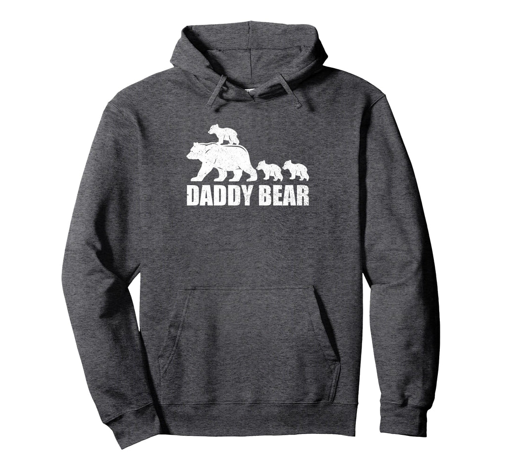Daddy Bear Three Cubs Bear Daddy Hoodie - Novelty Apparel for Adults - T-Shirt, Sweatshirt, Hoodie