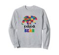 Papa Bear Autism Awareness Sweatshirt - Novelty Apparel for Adults - T-Shirt, Sweatshirt, Hoodie