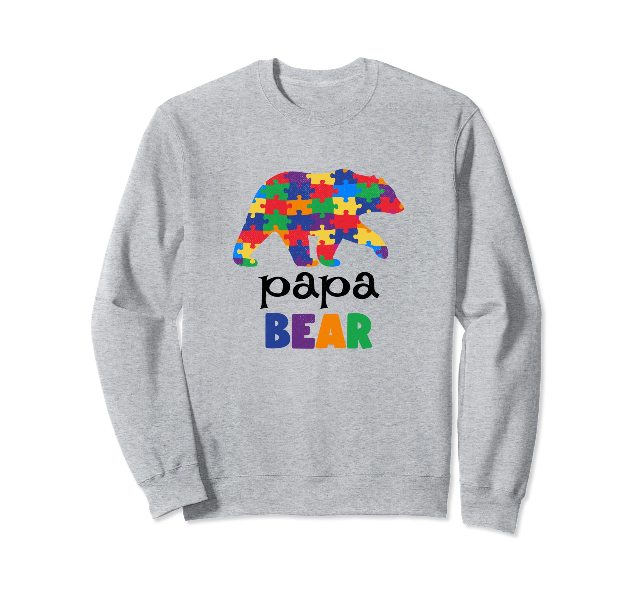 Papa Bear Autism Awareness Sweatshirt - Novelty Apparel for Adults - T-Shirt, Sweatshirt, Hoodie