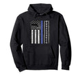 Massachusetts Thin Blue Line Police Hoodie - Minimalist Print Men Women - T-Shirt, Sweatshirt, Hoodie