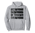 Best Dad Twins Pregnancy Announcement Hoodie - Aesthetic Graphic Unisex - T-Shirt, Sweatshirt, Hoodie