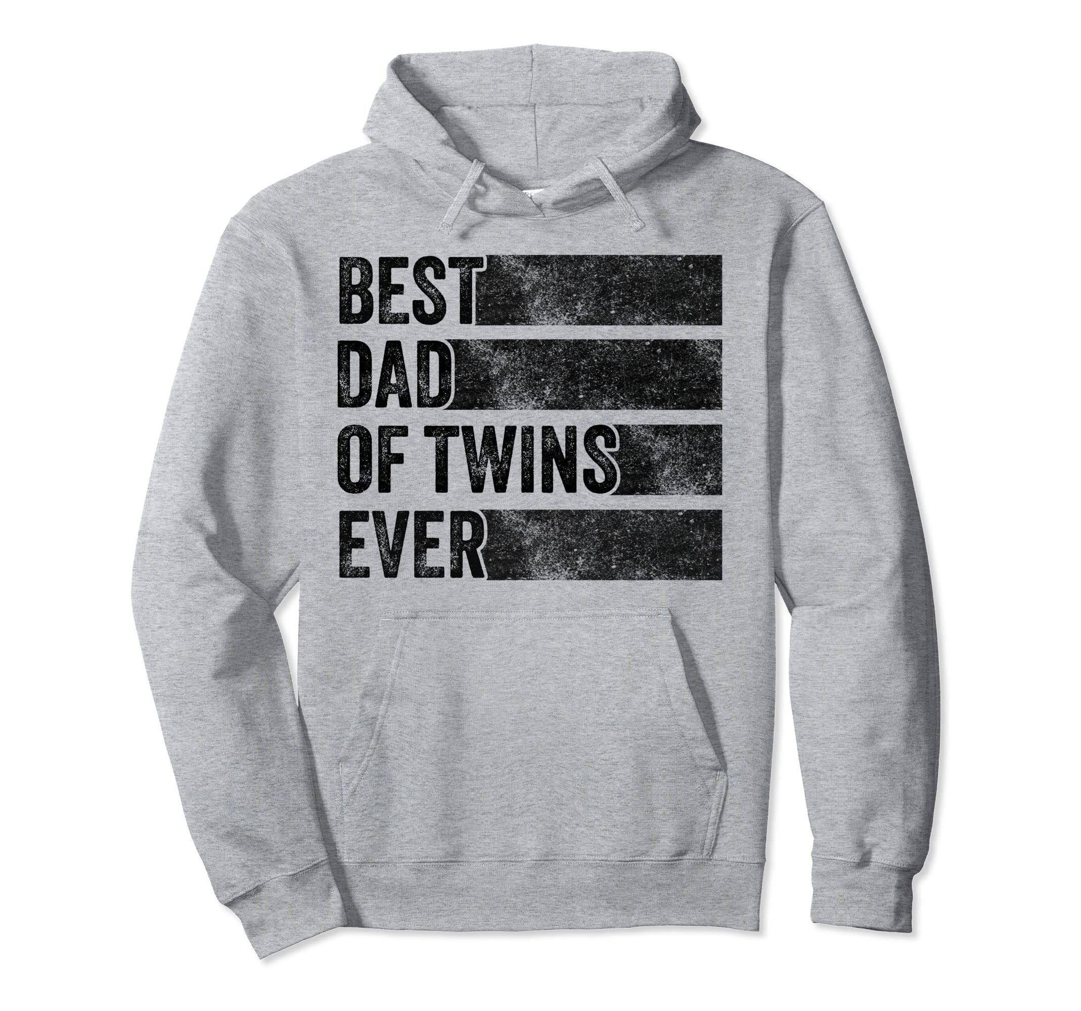 Best Dad Twins Pregnancy Announcement Hoodie - Aesthetic Graphic Unisex - T-Shirt, Sweatshirt, Hoodie