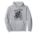Papa Cycling Bear Funny Father Dad Hoodie - Trendy Graphic Men Women - T-Shirt, Sweatshirt, Hoodie