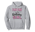 Paw Paw Birthday Donut Dad First Bday Hoodie - Novelty Apparel Men Women - T-Shirt, Sweatshirt, Hoodie