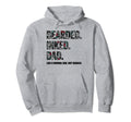 Bearded Inked Dad Like Normal Dad But Hoodie - Streetwear Style Men Women - T-Shirt, Sweatshirt, Hoodie