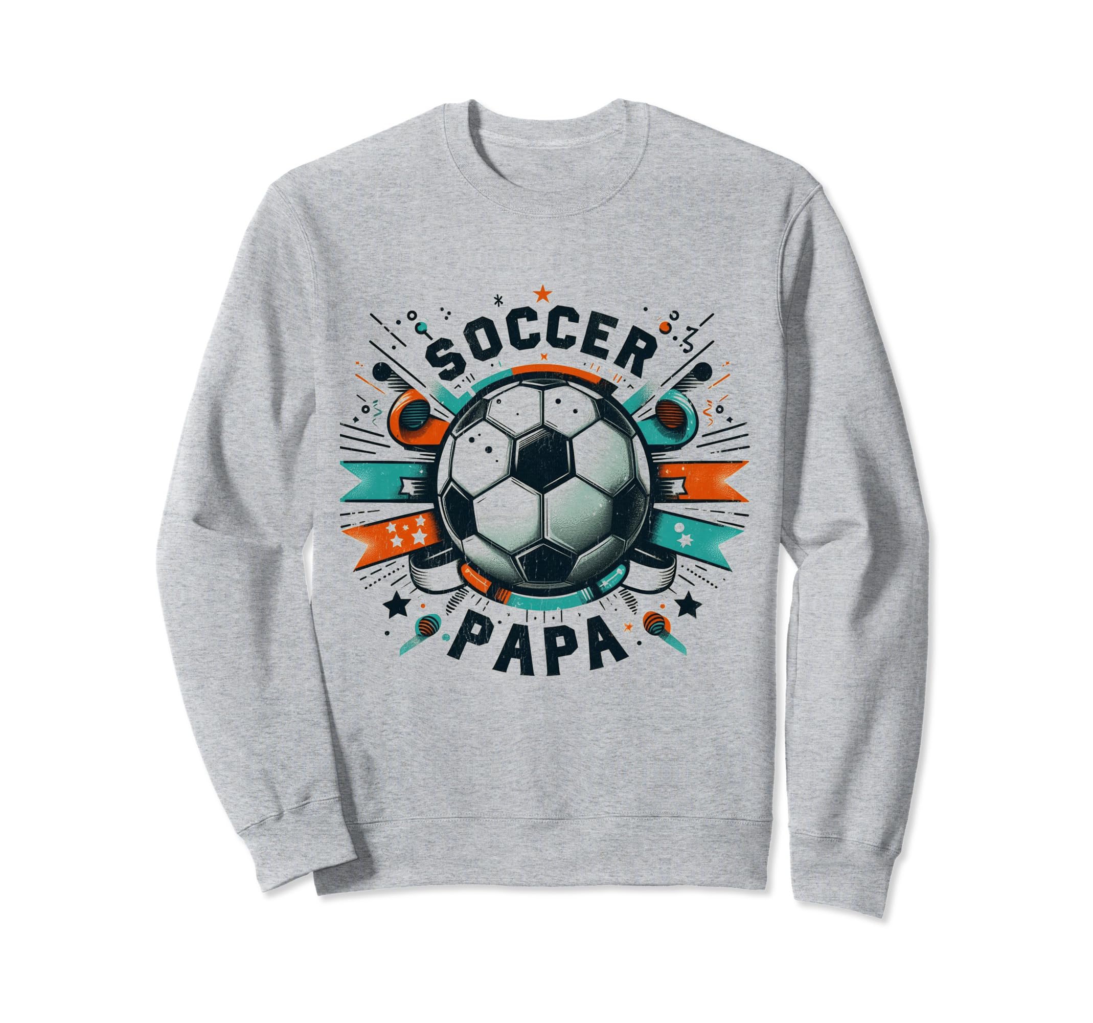 Soccer Papa Family Matching Dad Sweatshirt - Minimalist Print Unisex - T-Shirt, Sweatshirt, Hoodie
