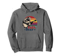 Funny Papa Bear Guitar Lover Fathers Day Hoodie - Trendy Graphic Unisex - T-Shirt, Sweatshirt, Hoodie