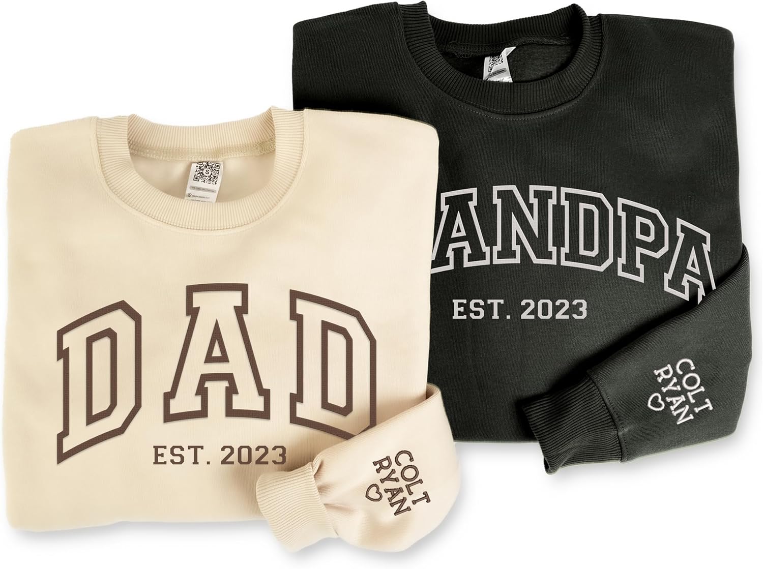 Custom Dad Embroidered Personalized Daddy with Kid's - Adult & Kids T-Shirts, Sweatshirts & Hoodies apparel design preview 1