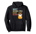 Best Shiba Inu Dad Ever Funny Kawaii Hoodie - Minimalist Print for Adults - T-Shirt, Sweatshirt, Hoodie