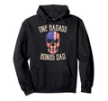 One Badass Bonus Dad Fathers Day Step Hoodie - Trendy Graphic for Adults - T-Shirt, Sweatshirt, Hoodie